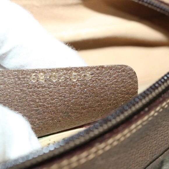 GUCCI GG Supreme Web Sherry Line Shoulder Bag PVC Beige 68 02 005 Auth 68227 - Picture 12 of 16